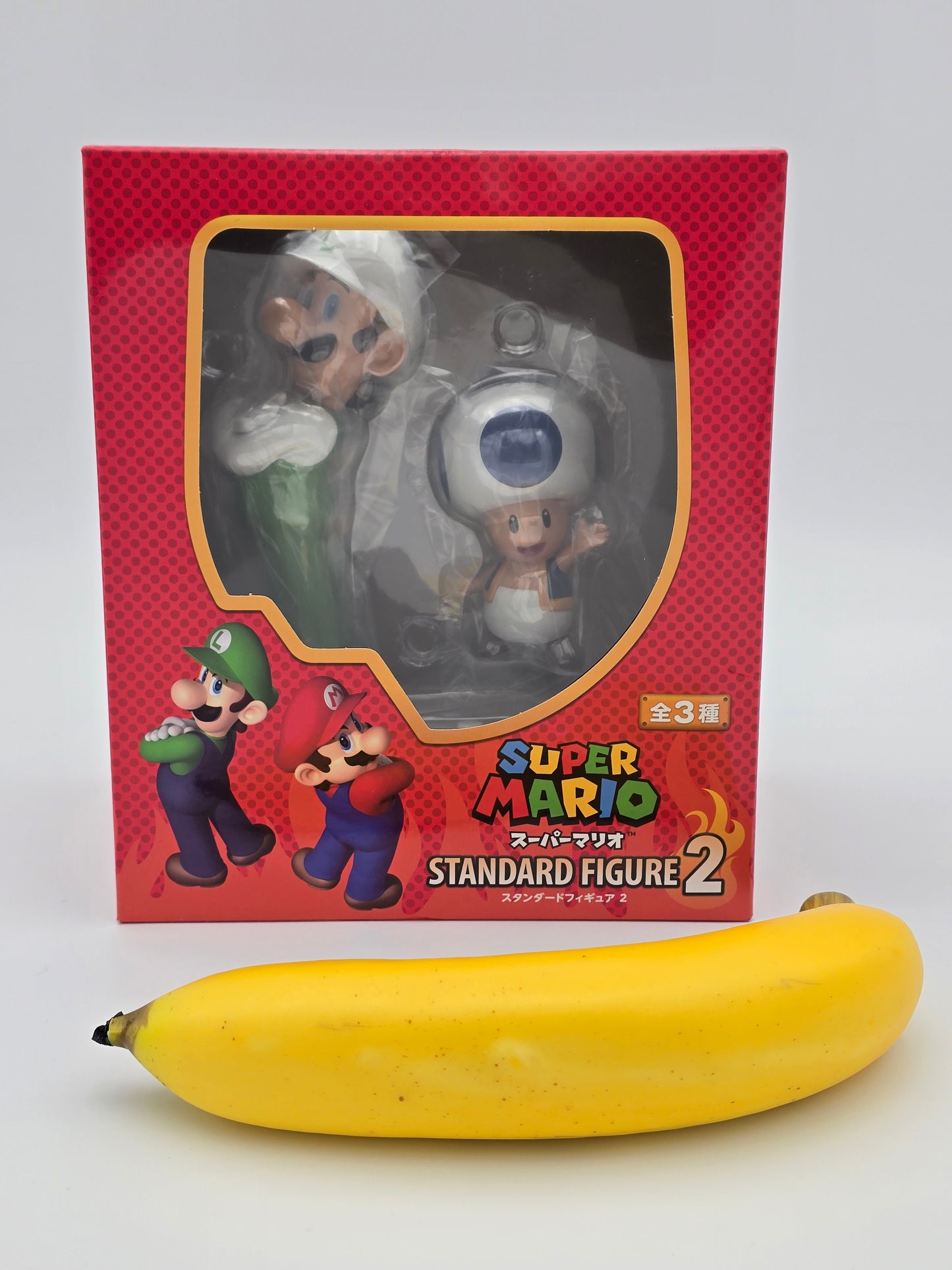 Super Mario Standard Figure 2 - Fire Luigi and Toad