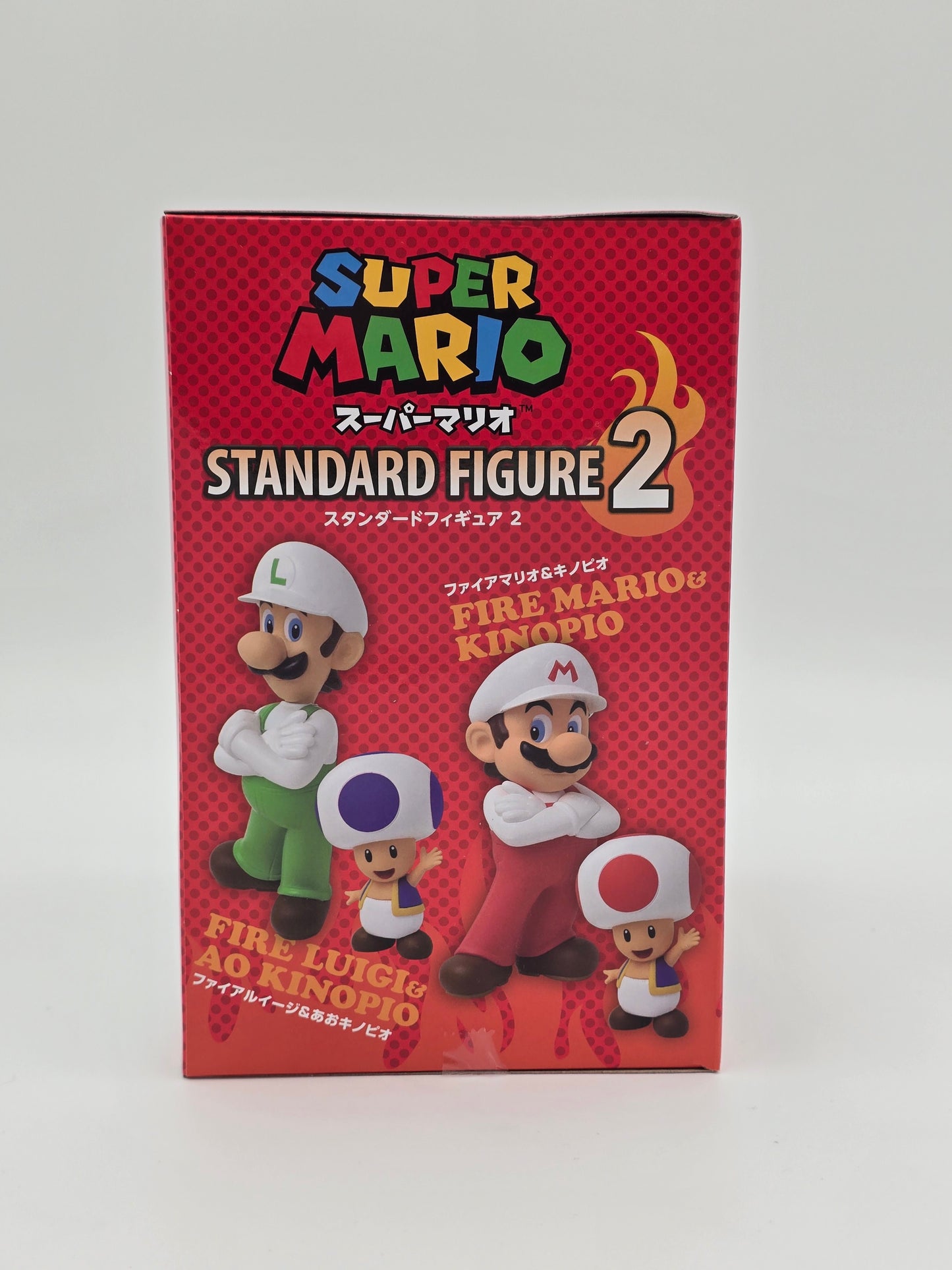 Super Mario Standard Figure 2 - Fire Luigi and Toad
