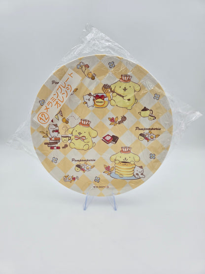 Sanrio Kuji Pompompurin Melamine Plate - Orange