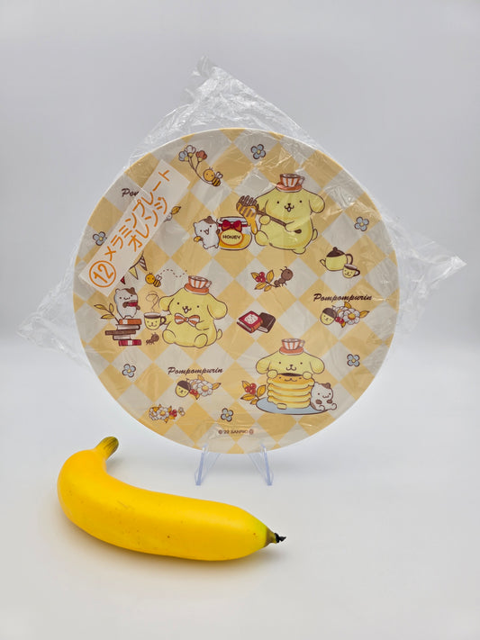 Sanrio Kuji Pompompurin Melamine Plate - Orange