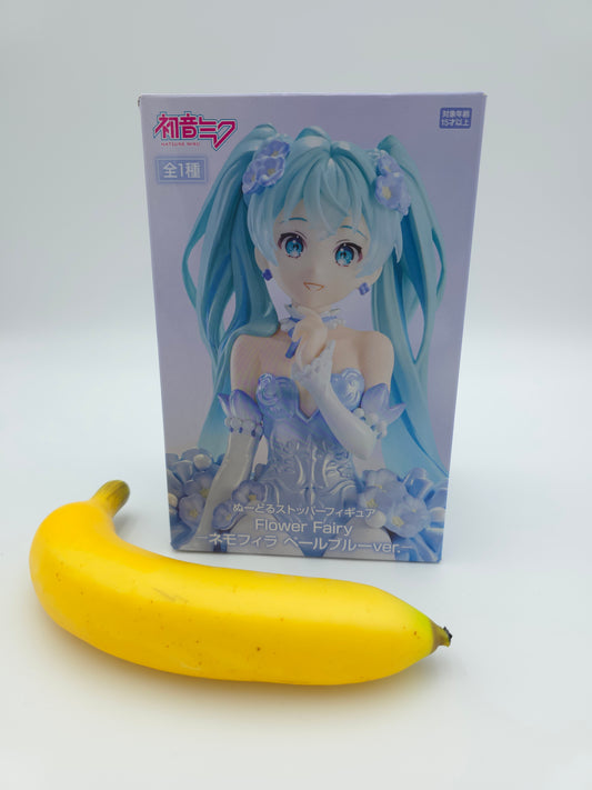 FuRyu Hatsune Miku Noodle Stopper Figure - Flower Fairy Nemophila Pale Blue Ver.