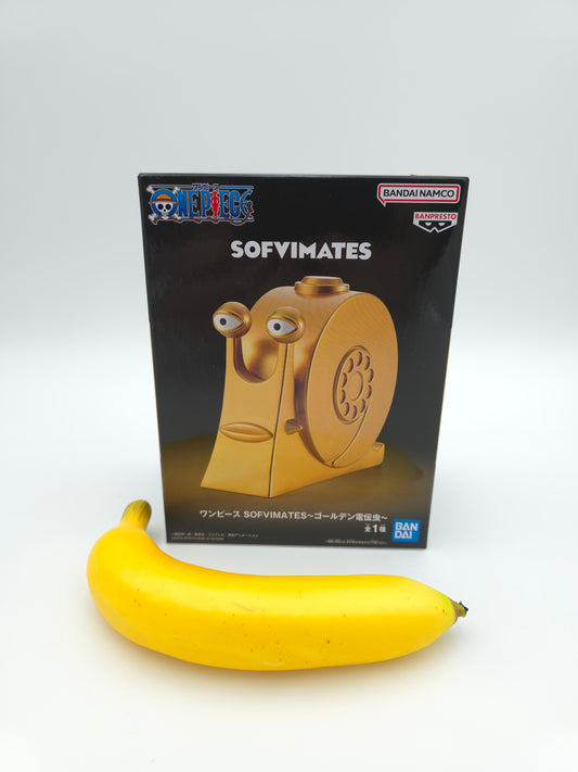Banpresto One Piece Sofvimates Golden Den Den Mushi Figure