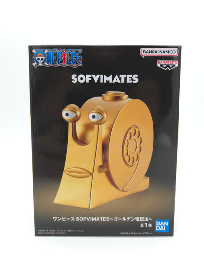 Banpresto One Piece Sofvimates Golden Den Den Mushi Figure