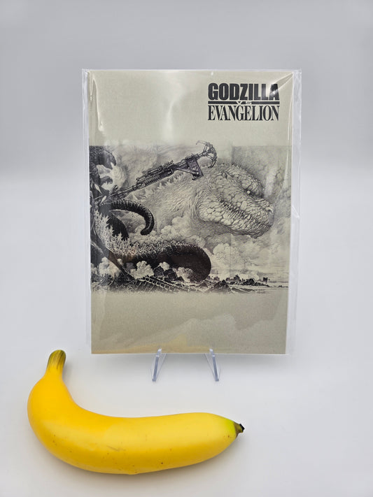 Godzilla vs. Evangelion - Godzilla & Unit 01 (Mahiro Maeda ver.) B5 Notebook - 7-ELEVEN Limited