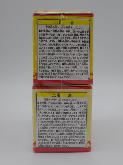 Bandai Kuji Donkey Kong Silhouette Glass Collection - Set of 4